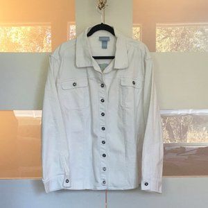 White Jean Jacket...Never Worn!